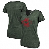 Women's Minnesota Wild Fanatics Branded Personalized Insignia Tri Blend T-Shirt Green FengYun